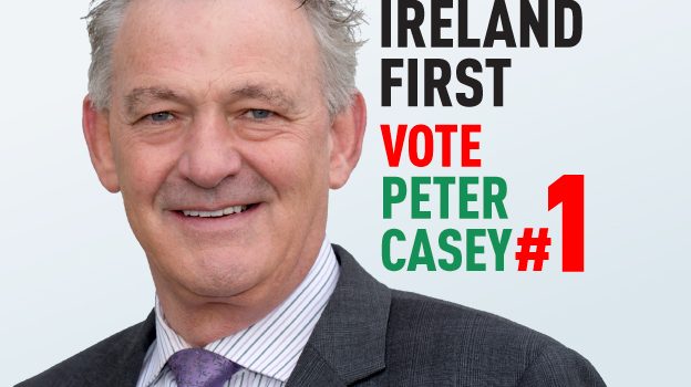 Casey calls on the UK Government and Sinn Fein to “step up to the plate!”.