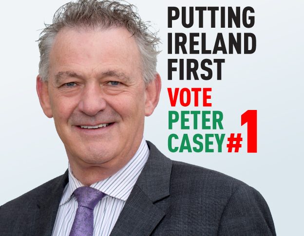 Casey calls on the UK Government and Sinn Fein to “step up to the plate!”.