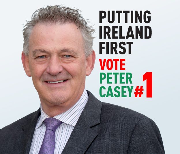 Casey calls on the UK Government and Sinn Fein to “step up to the plate!”.